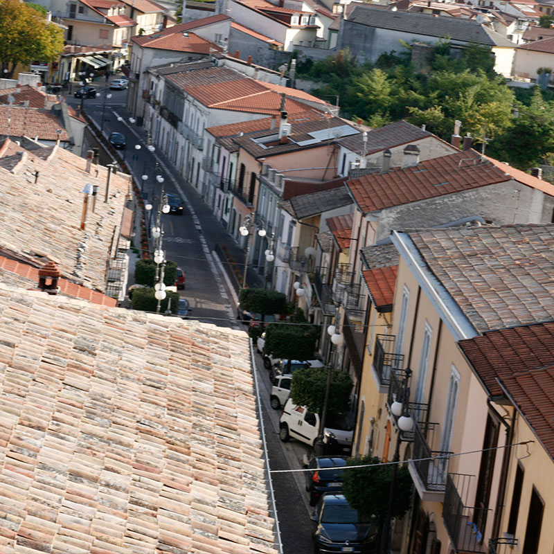 Vista dal terrazzo del castello di Montemarano